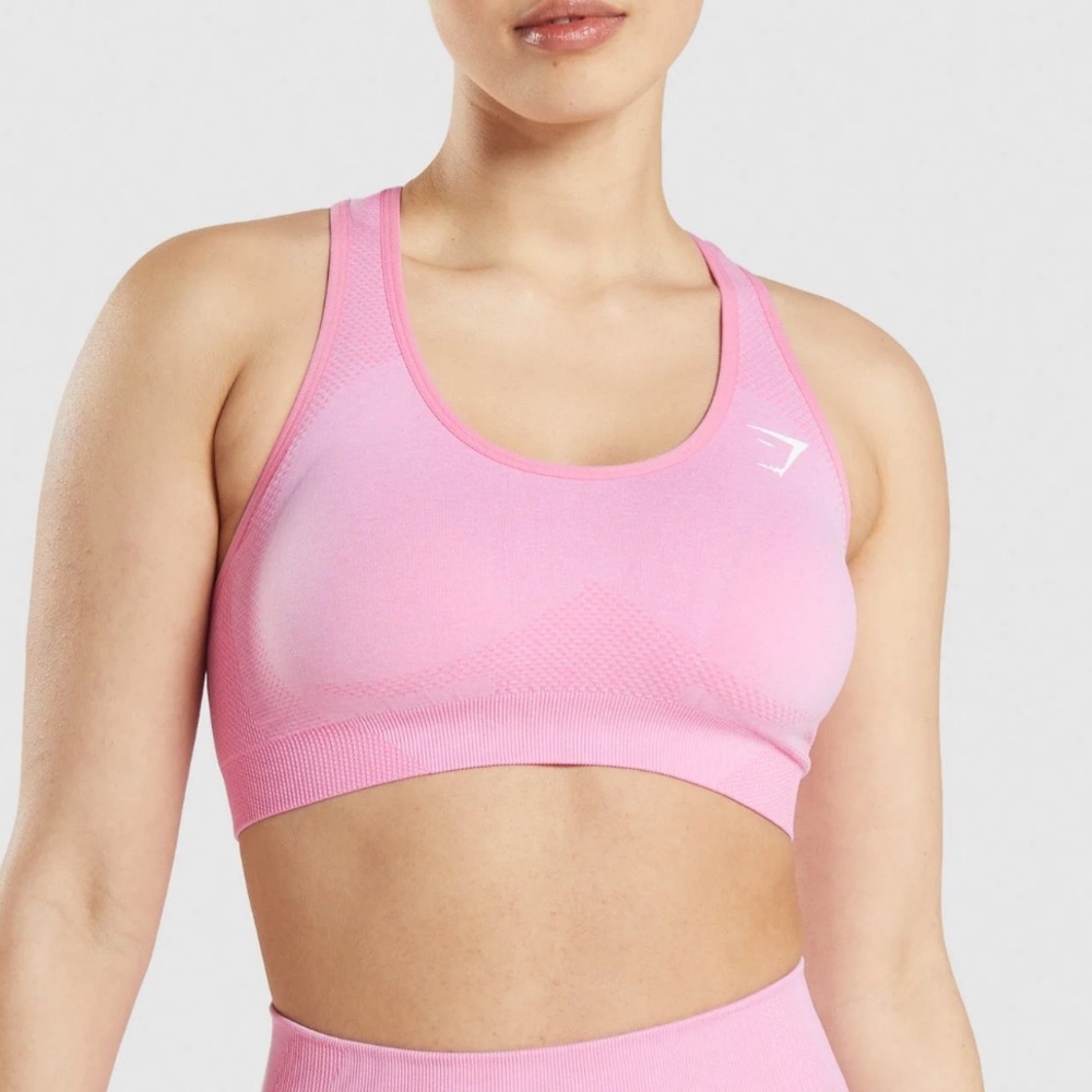 Gymshark Light Pink Racerback Sports Bra